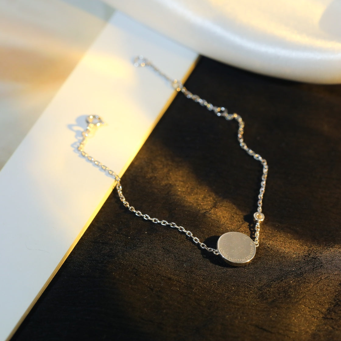 [⭐Glow]SUN MOTIF PINK MOP SILVER BRACELET