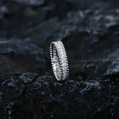 [⭐Glow]PERLEE DIAMOND SILVER RING