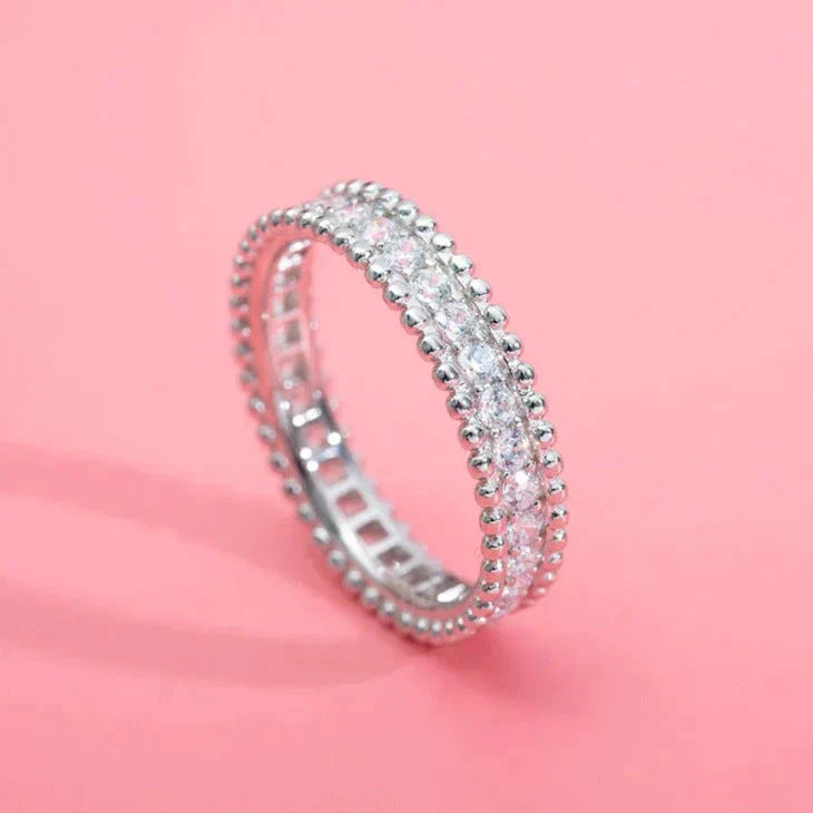 [⭐Glow]PERLEE DIAMOND SILVER RING