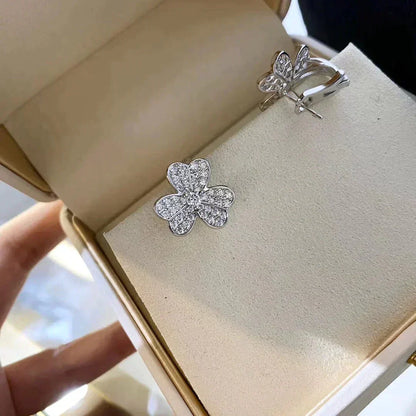 [⭐Glow]CLOVER COMOS DIAMOND EARRINGS SILVER