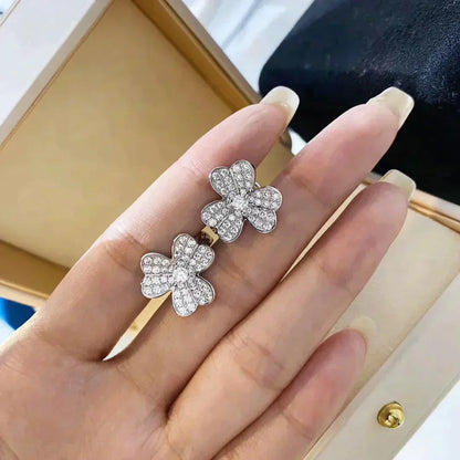 [⭐Glow]CLOVER COMOS DIAMOND EARRINGS SILVER