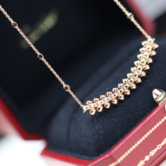 [⭐Glow]CLASH PINK GOLD NECKLACE
