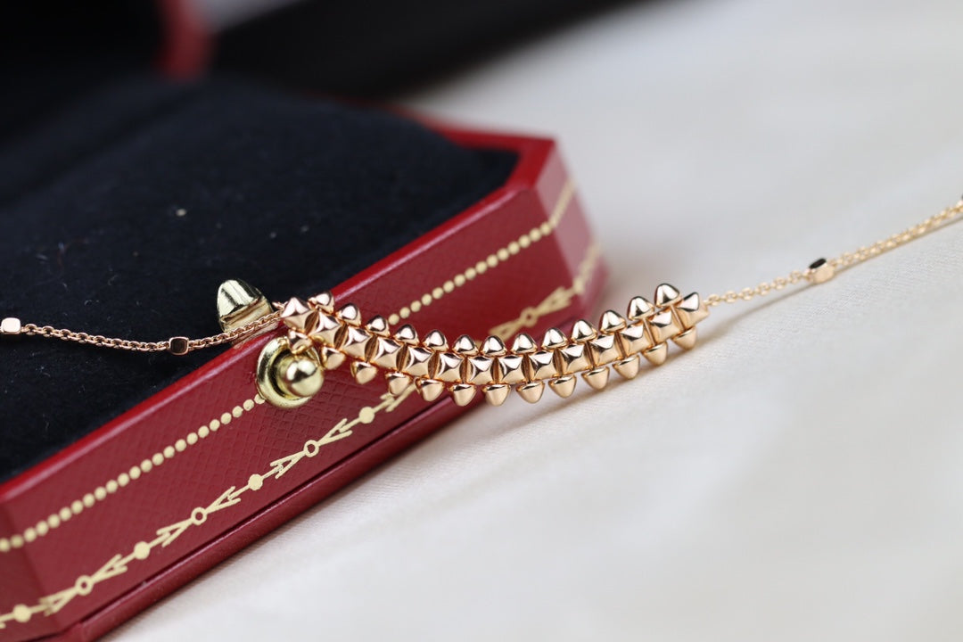 [⭐Glow]CLASH PINK GOLD NECKLACE