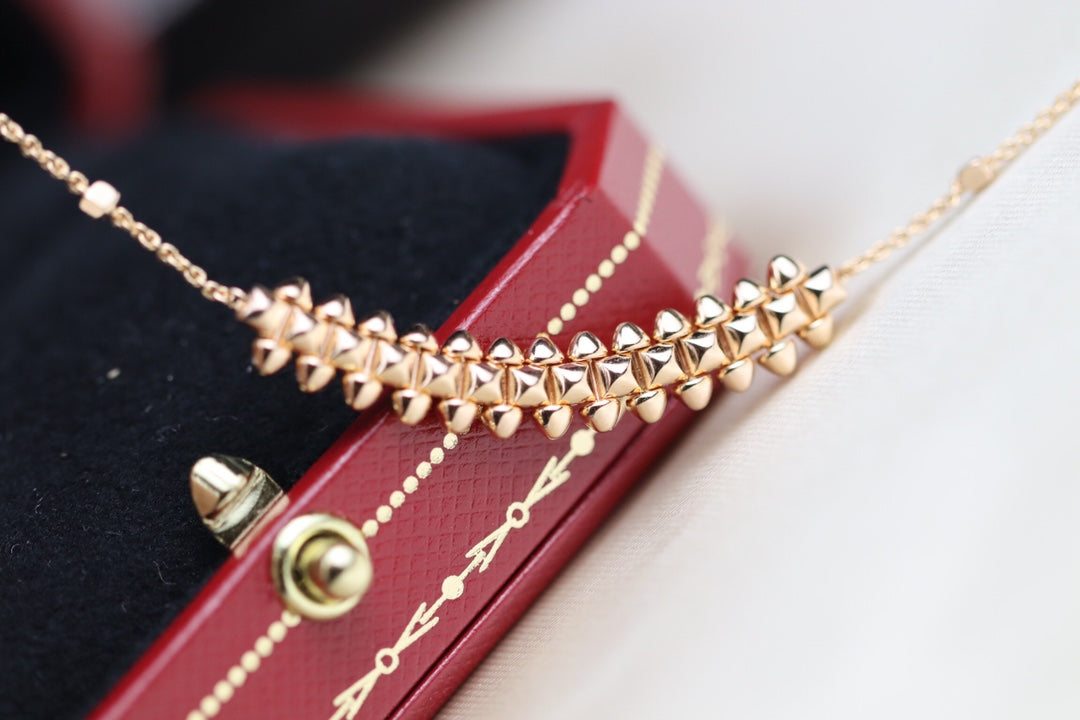[⭐Glow]CLASH PINK GOLD NECKLACE