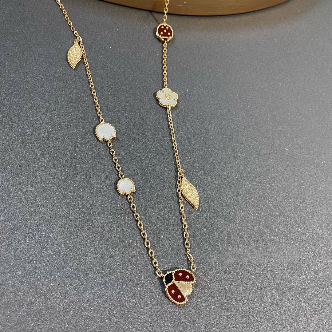 [⭐Glow]LUCKY SPRING 15 MOTIFS GOLD NECKLACE