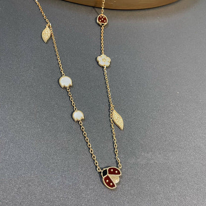 [⭐Glow]LUCKY SPRING 15 MOTIFS GOLD NECKLACE