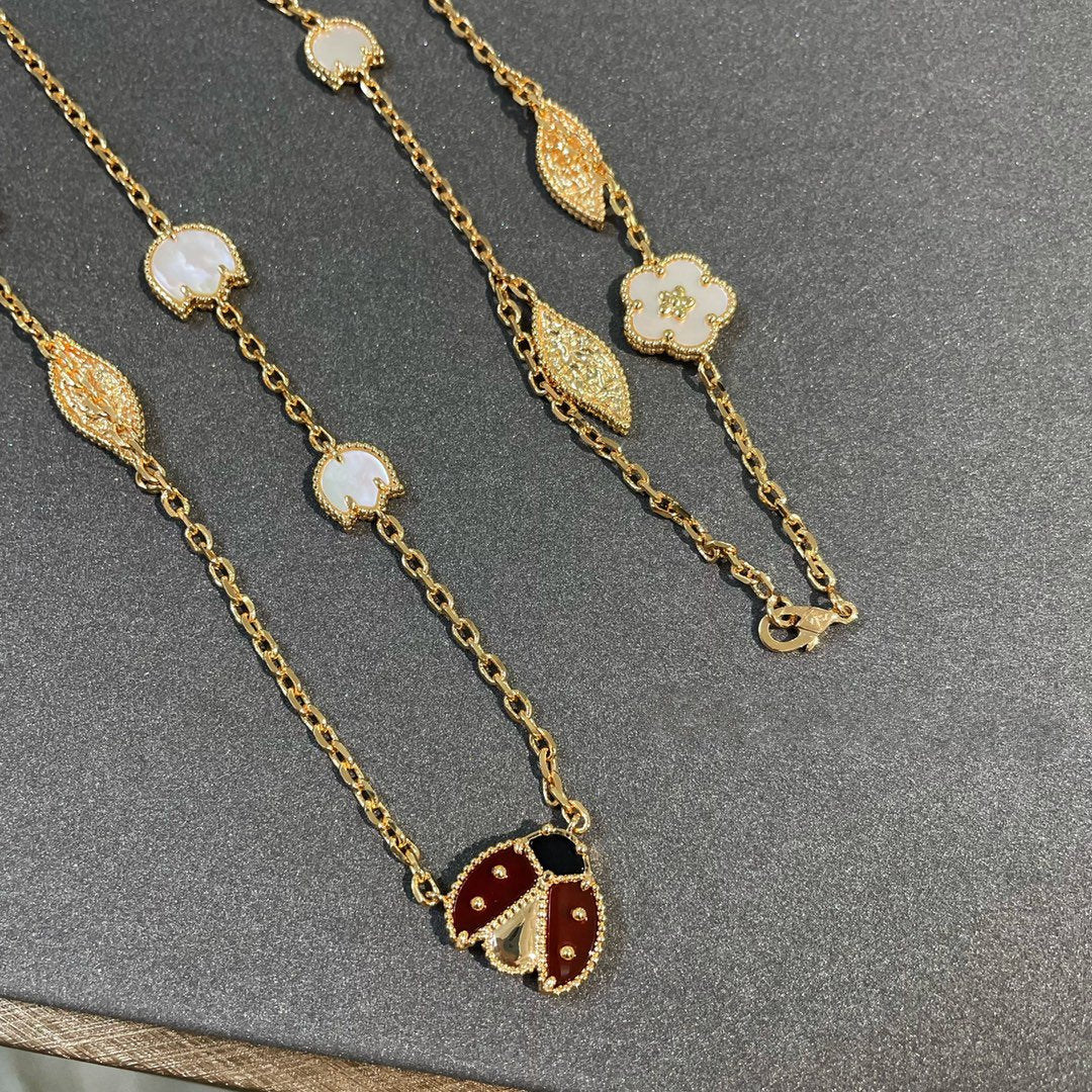 [⭐Glow]LUCKY SPRING 15 MOTIFS GOLD NECKLACE