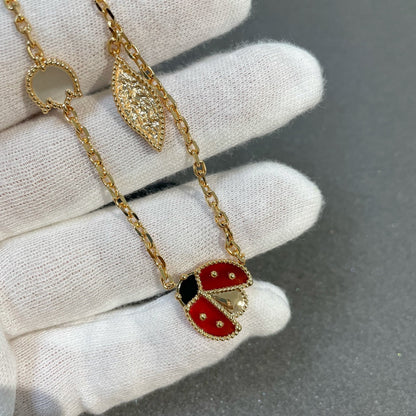 [⭐Glow]LUCKY SPRING 15 MOTIFS GOLD NECKLACE