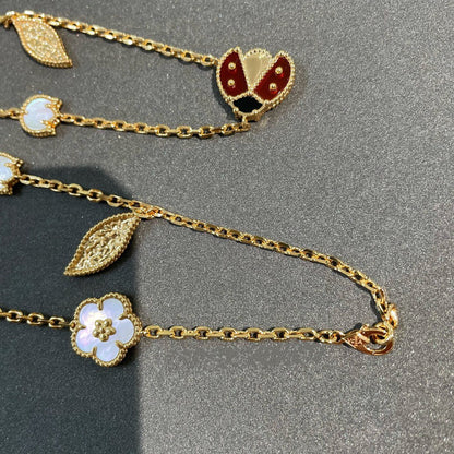 [⭐Glow]LUCKY SPRING 15 MOTIFS GOLD NECKLACE