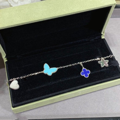 [⭐Glow]LUCKY SPRING SILVER BRACELET 4 MOTIF