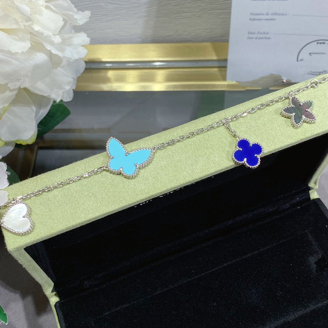 [⭐Glow]LUCKY SPRING SILVER BRACELET 4 MOTIF