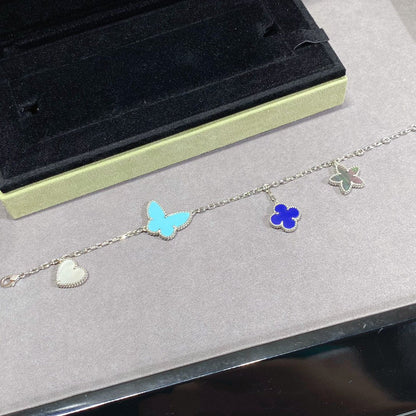 [⭐Glow]LUCKY SPRING SILVER BRACELET 4 MOTIF