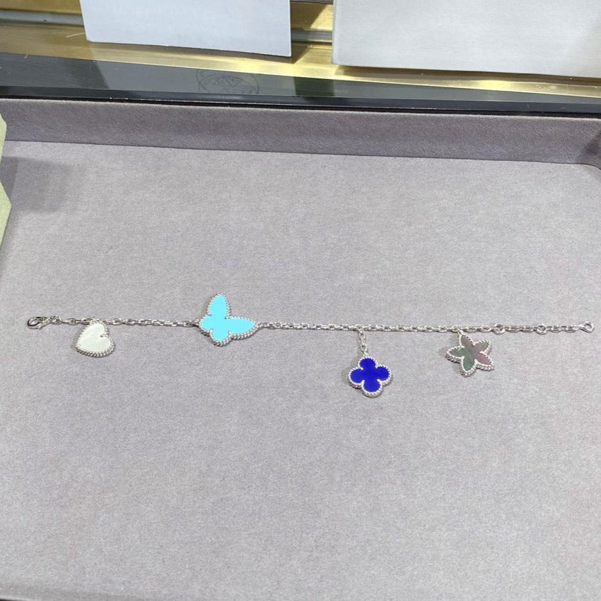 [⭐Glow]LUCKY SPRING SILVER BRACELET 4 MOTIF