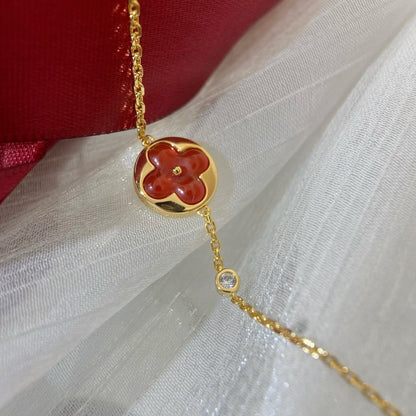 [⭐Glow]SUN PEDANT CARNELIAN BRACELET
