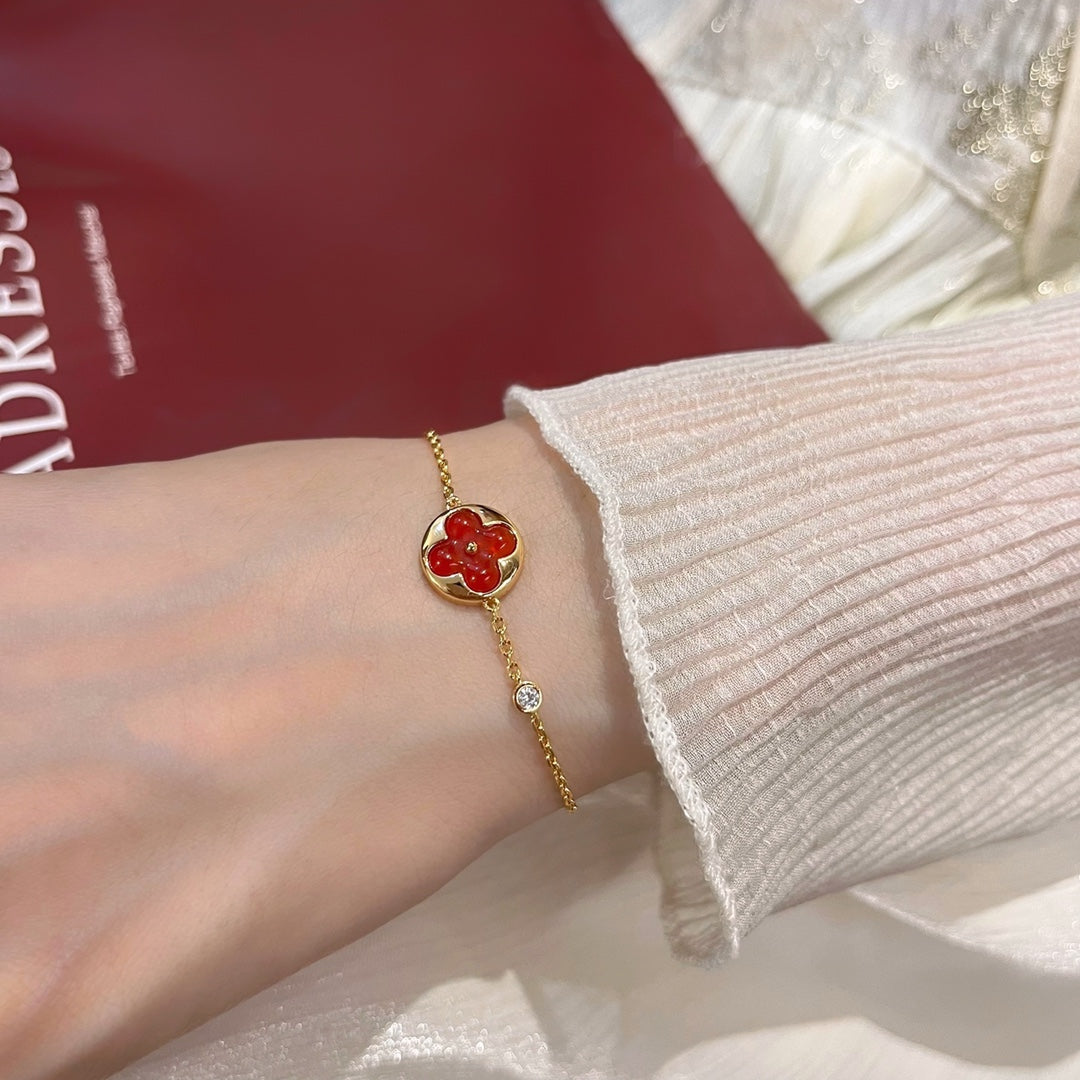 [⭐Glow]SUN PEDANT CARNELIAN BRACELET