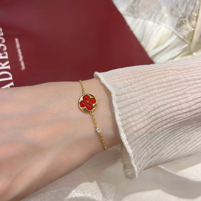 [⭐Glow]SUN PEDANT CARNELIAN BRACELET