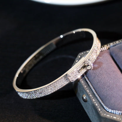 [⭐Glow]KELLY BRACELET DIAMOND PAVED