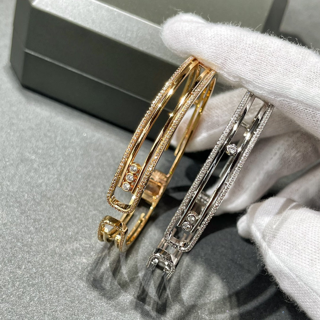 [⭐Glow]MOVE 10TH PAVED DIAMOND BRACELET