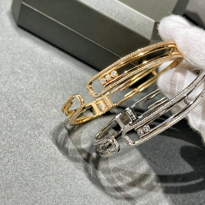 [⭐Glow]MOVE 10TH PAVED DIAMOND BRACELET