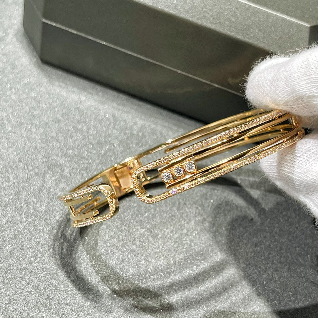 [⭐Glow]MOVE 10TH PAVED DIAMOND BRACELET