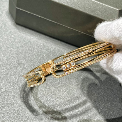 [⭐Glow]MOVE 10TH PAVED DIAMOND BRACELET
