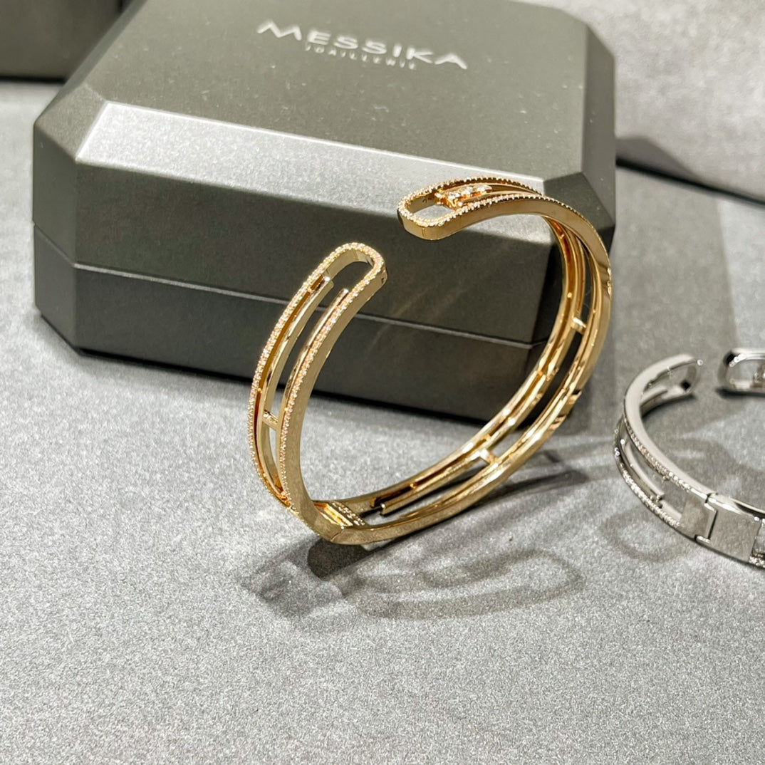 [⭐Glow]MOVE 10TH PAVED DIAMOND BRACELET