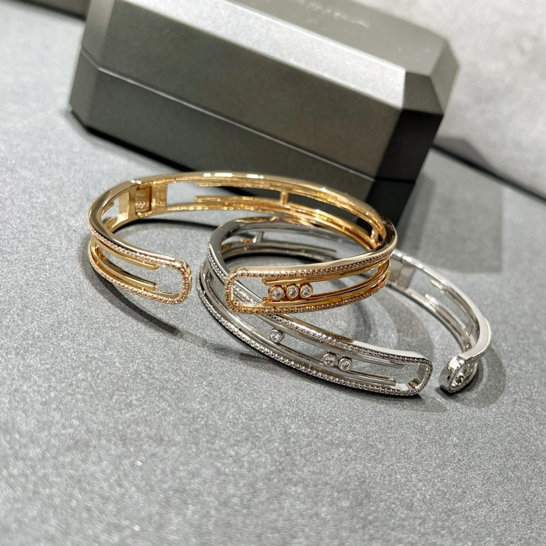 [⭐Glow]MOVE 10TH PAVED DIAMOND BRACELET