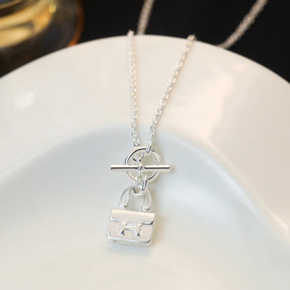 [⭐Glow]POP H PEDANT SILVER NECKLACE