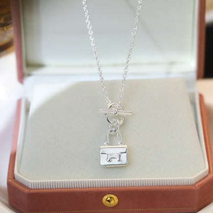 [⭐Glow]POP H PEDANT SILVER NECKLACE