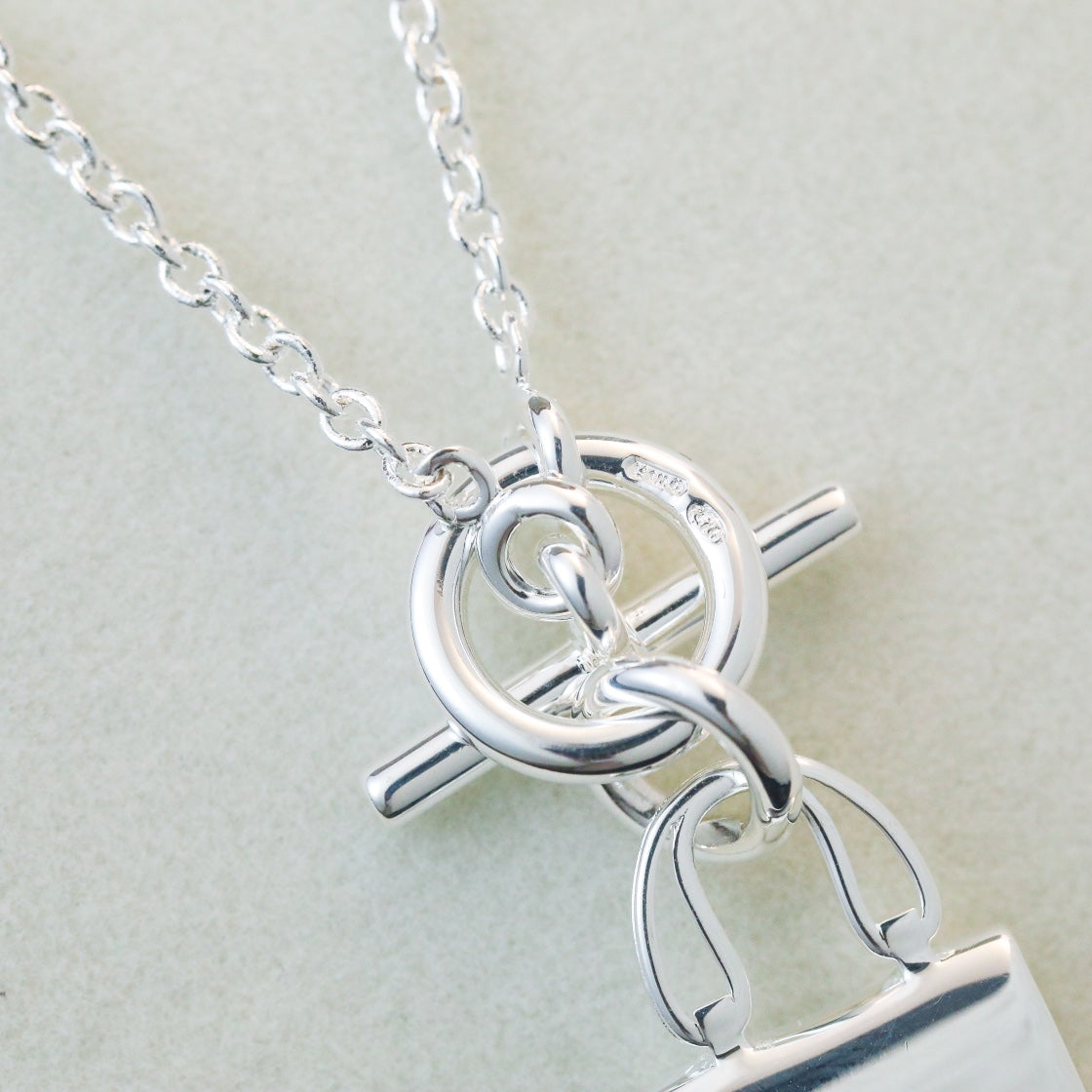 [⭐Glow]POP H PEDANT SILVER NECKLACE