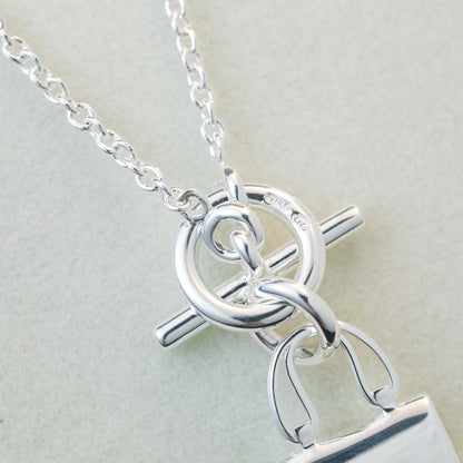 [⭐Glow]POP H PEDANT SILVER NECKLACE