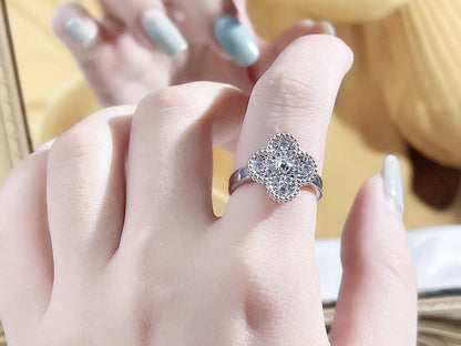 [⭐Glow]CLOVER DIAMOND RING