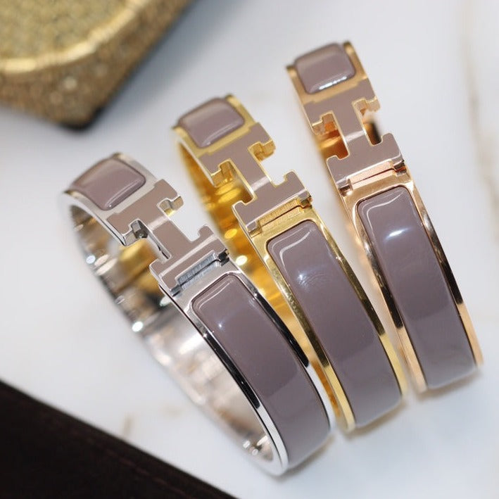 [⭐Glow]H BRACELET 12MM BROWN