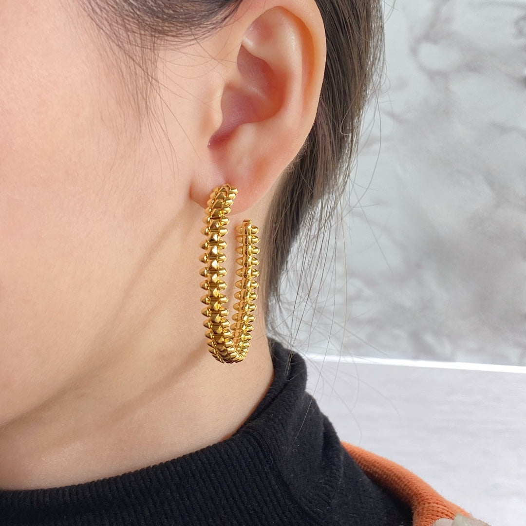 [⭐Glow]CLASH LARGE HOOP EARRINGS