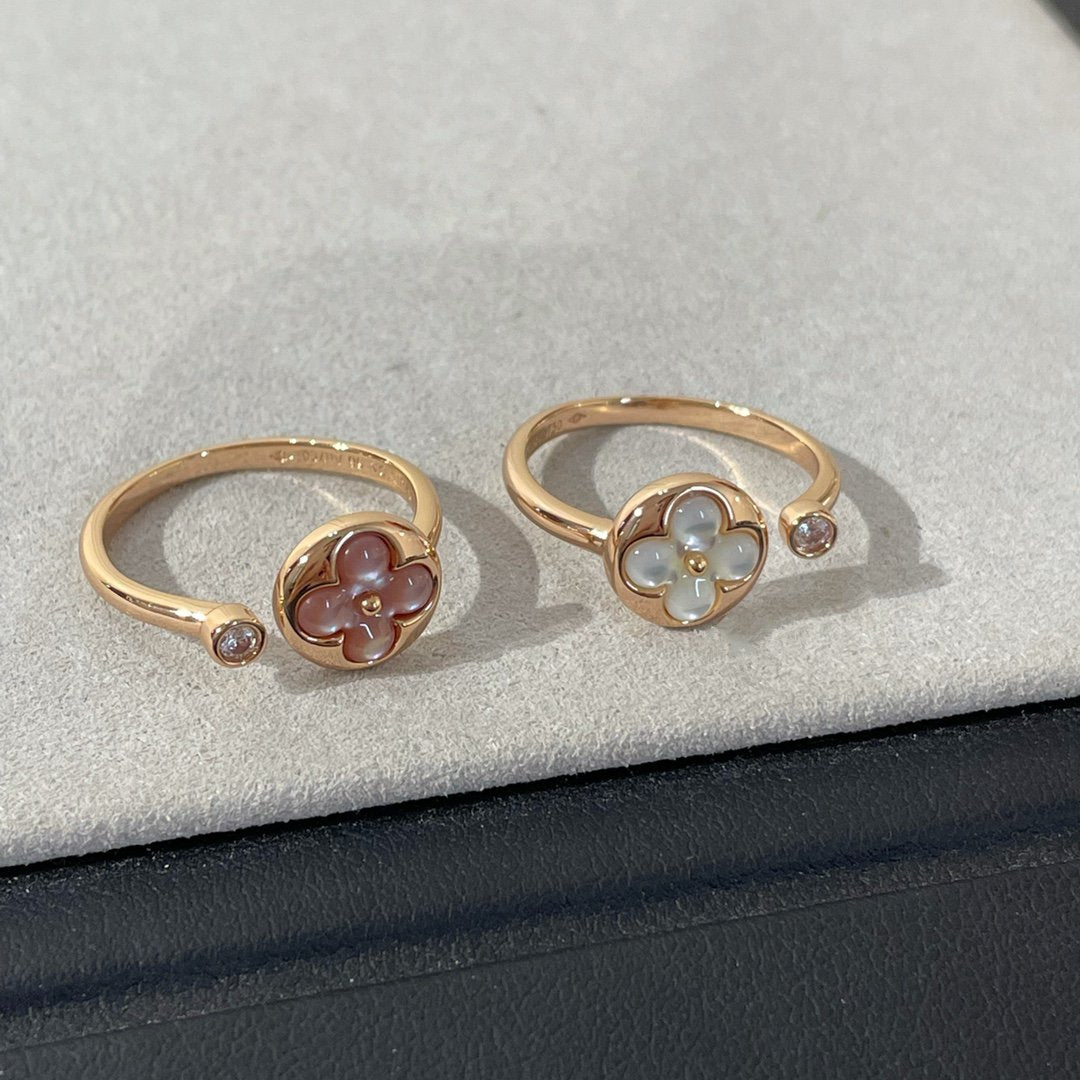 [⭐Glow]SUN 1 DIAMOND PINK MOP RING