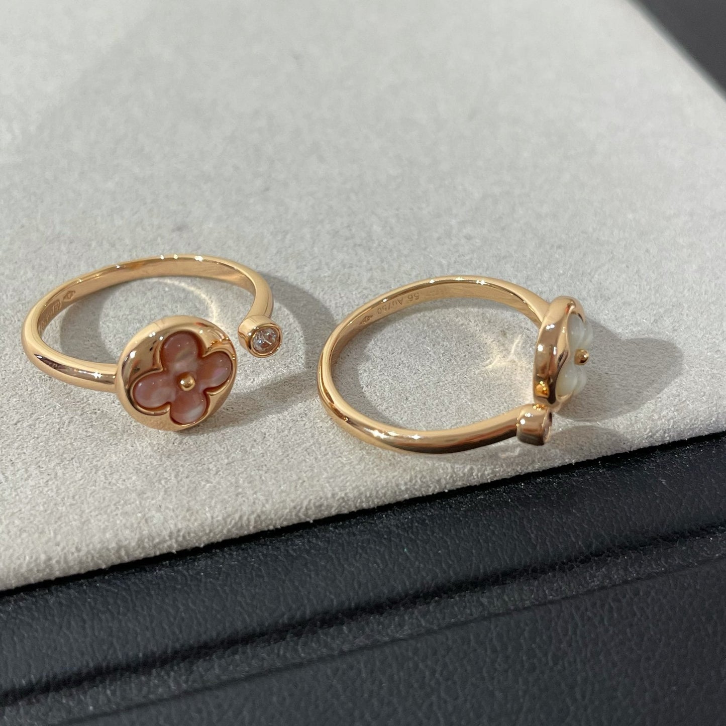 [⭐Glow]SUN 1 DIAMOND PINK MOP RING