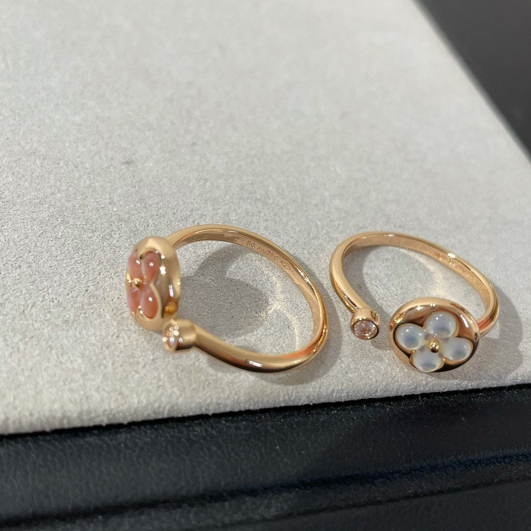 [⭐Glow]SUN 1 DIAMOND PINK MOP RING