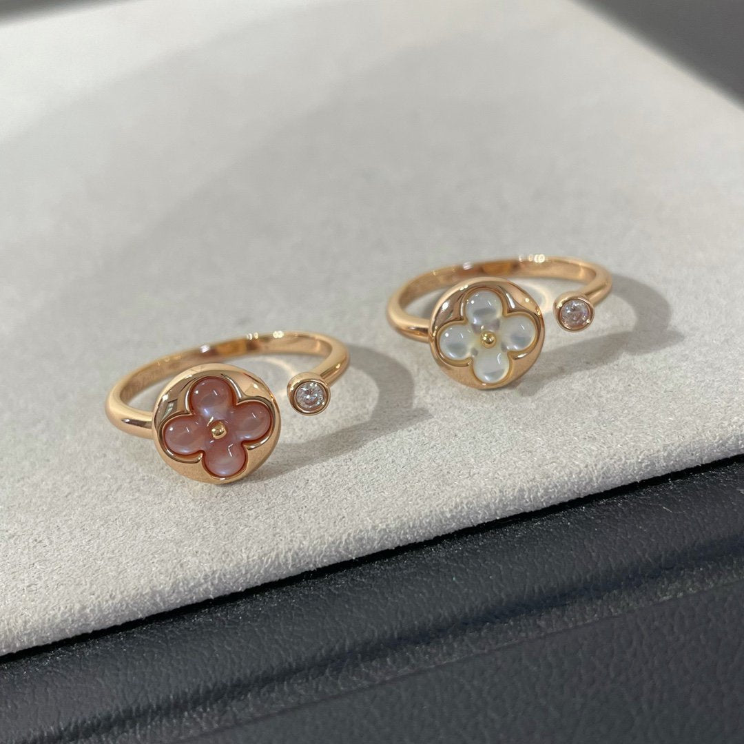 [⭐Glow]SUN 1 DIAMOND PINK MOP RING
