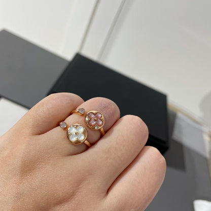 [⭐Glow]SUN 1 DIAMOND PINK MOP RING