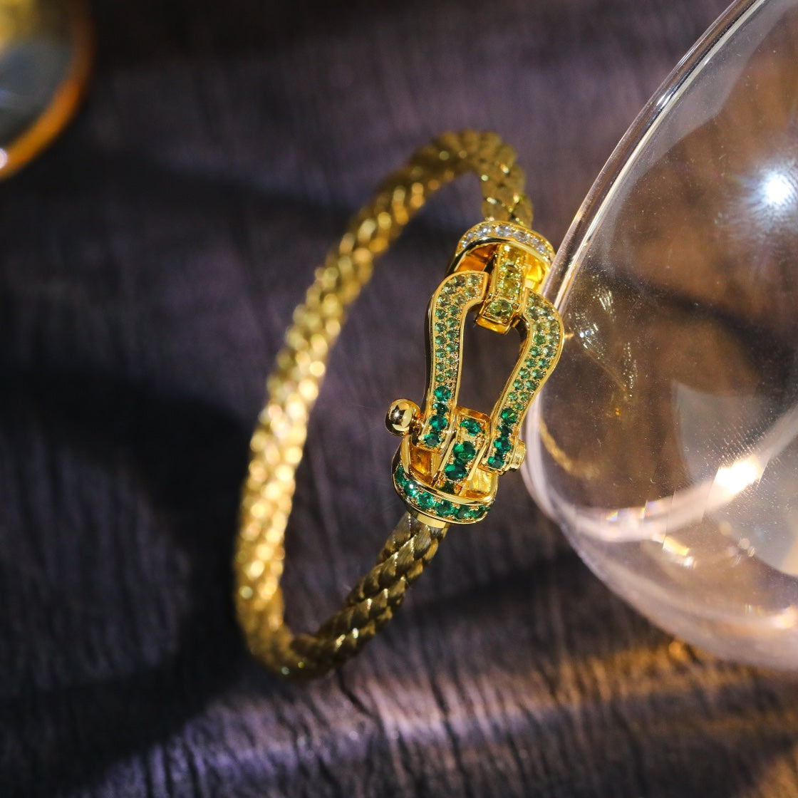 [⭐Glow]FORCE 10 GOLD GREEN DIAMOND PAVED