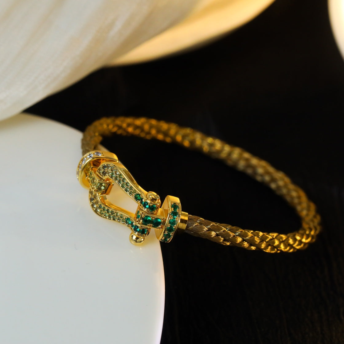 [⭐Glow]FORCE 10 GOLD GREEN DIAMOND PAVED