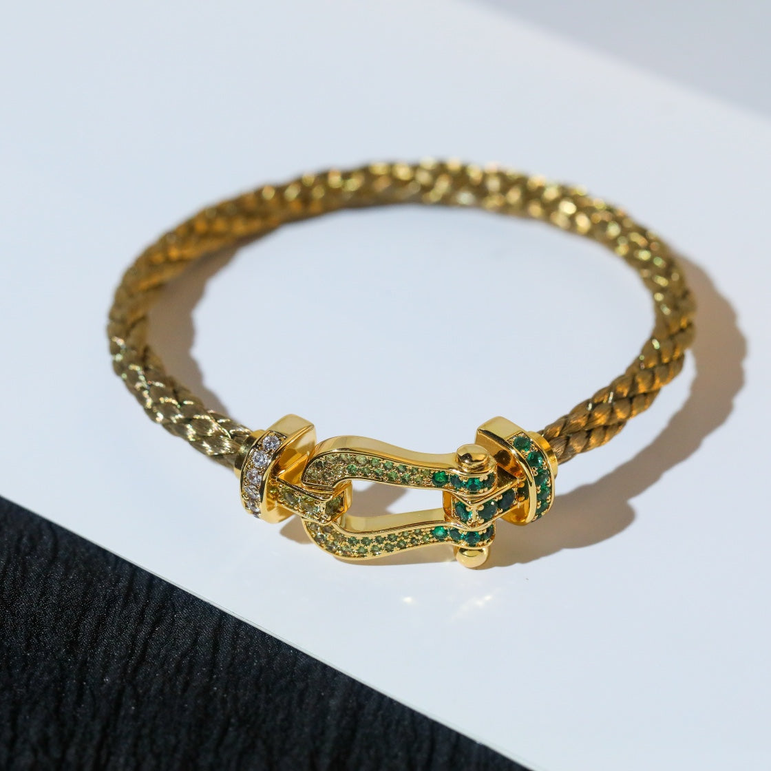 [⭐Glow]FORCE 10 GOLD GREEN DIAMOND PAVED