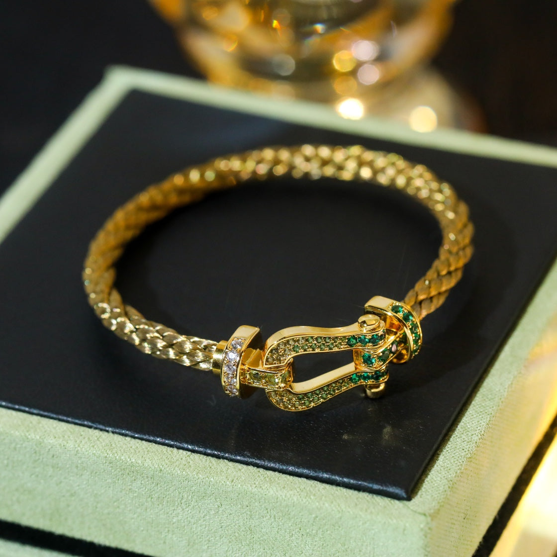 [⭐Glow]FORCE 10 GOLD GREEN DIAMOND PAVED