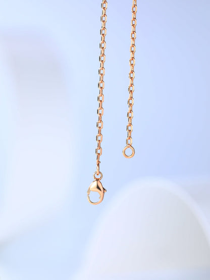 [⭐Glow]H CAGE PINK GOLD NECKLACE