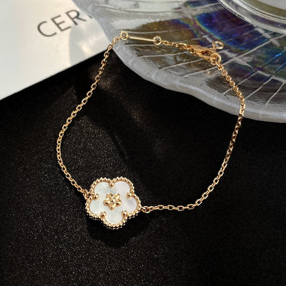 [⭐Glow]LUCKY SPRING ROSE GOLD MOP BRACELET