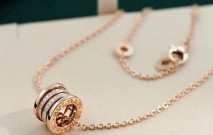 [⭐Glow]ZERO 1 PINK GOLD DIAMOND NECKLACE