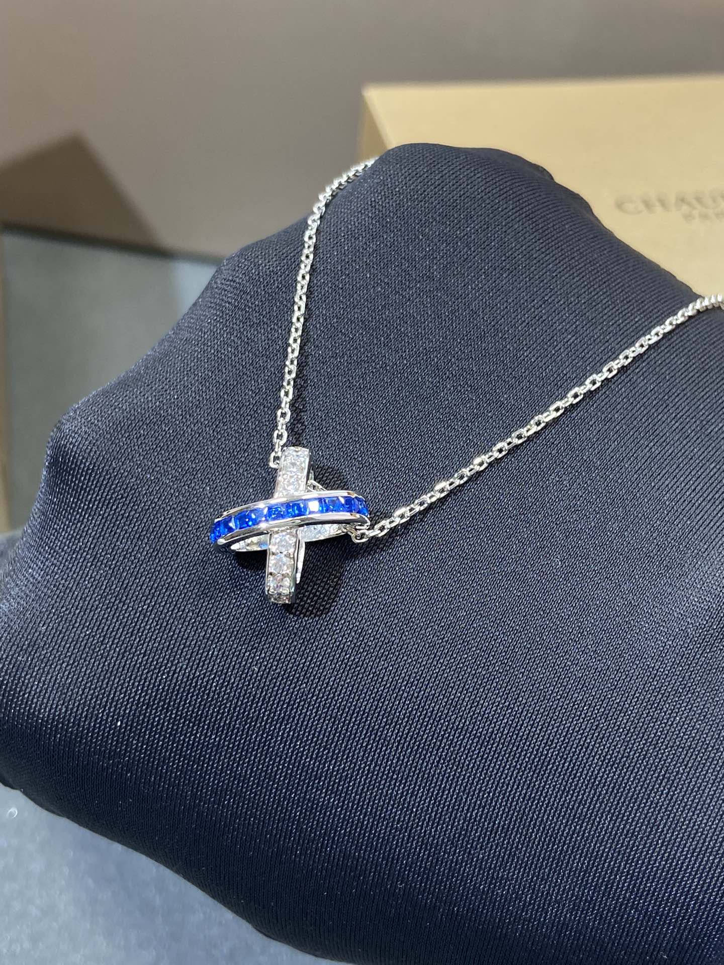 [⭐Glow]LIENS DIAMOND SILVER NECKLACE
