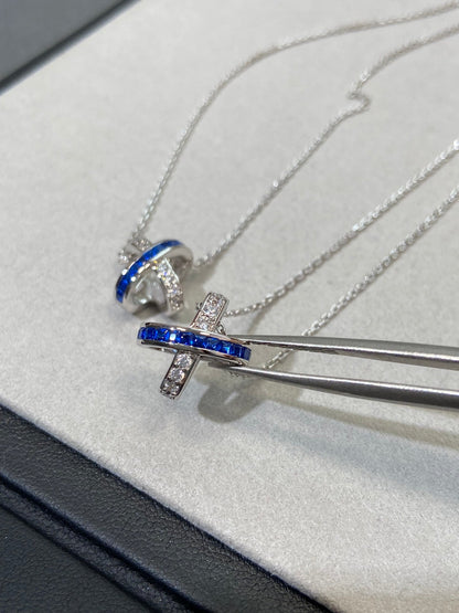 [⭐Glow]LIENS DIAMOND SILVER NECKLACE