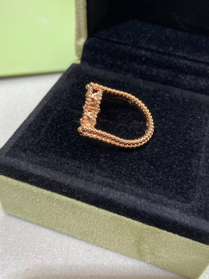 [⭐Glow]CLOVER RIVERSIBLE ROSE GOLD RING