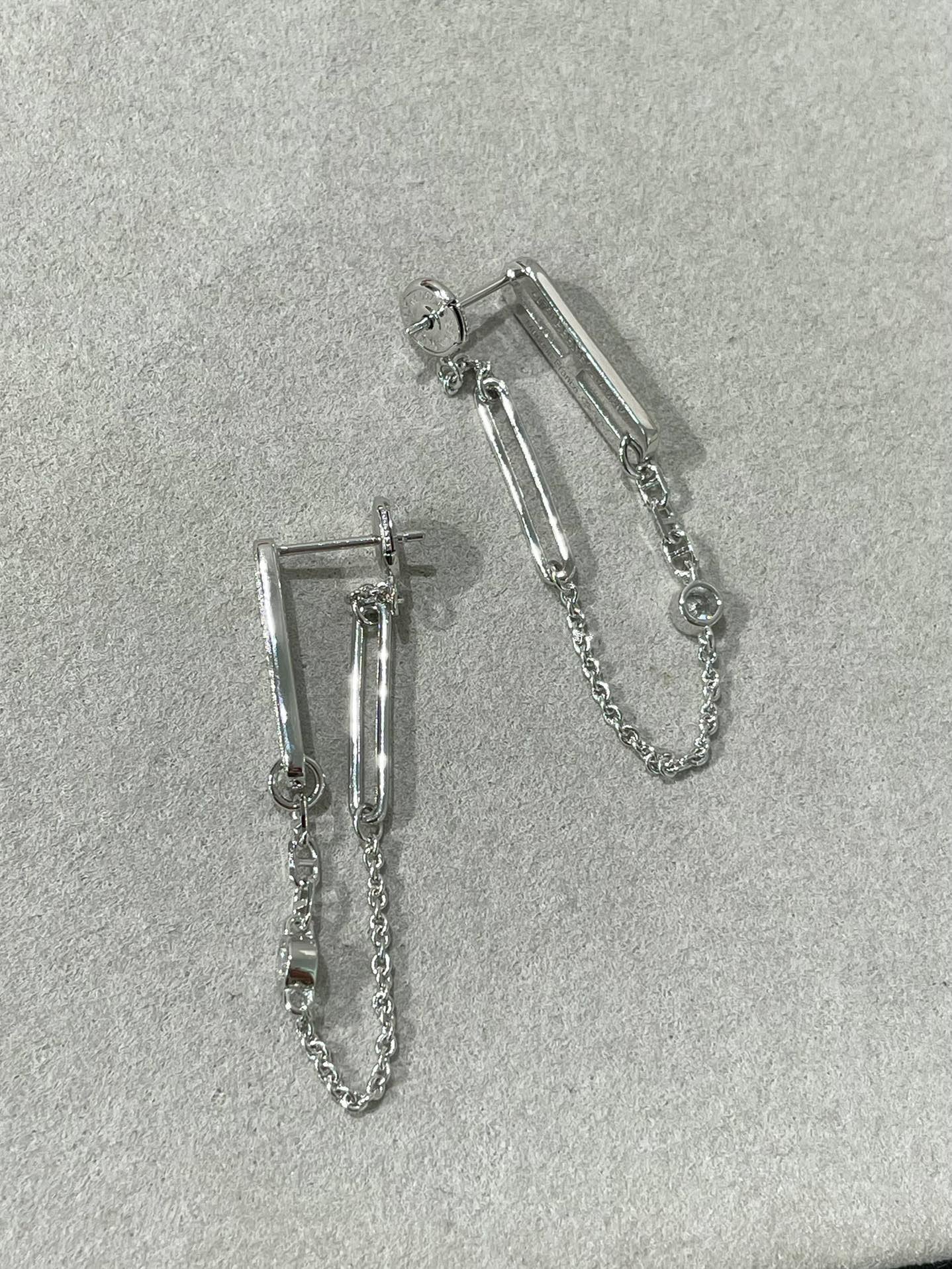 [⭐Glow]CHAINE CHAOS DIAMOND DROP EARRINGS